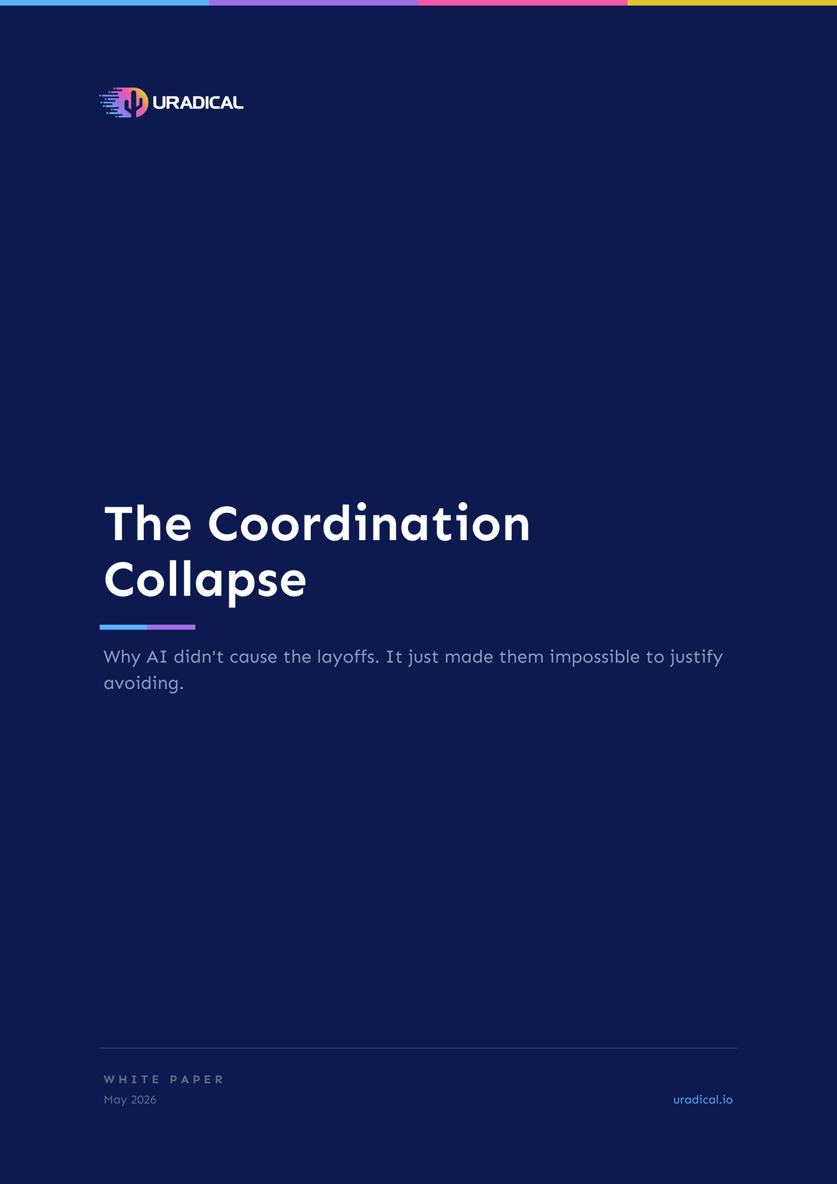 The Coordination Collapse — white paper cover
