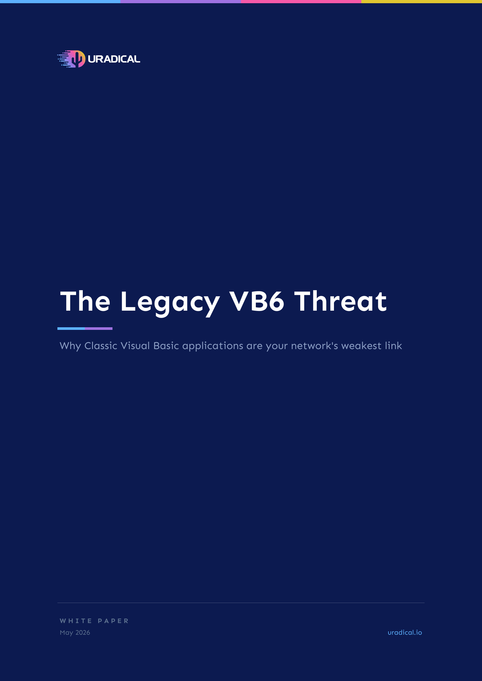The Legacy VB6 Threat — white paper cover